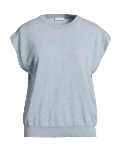 Brunello Cucinelli Woman Sweater Sky Blue Size Xs Cashmere