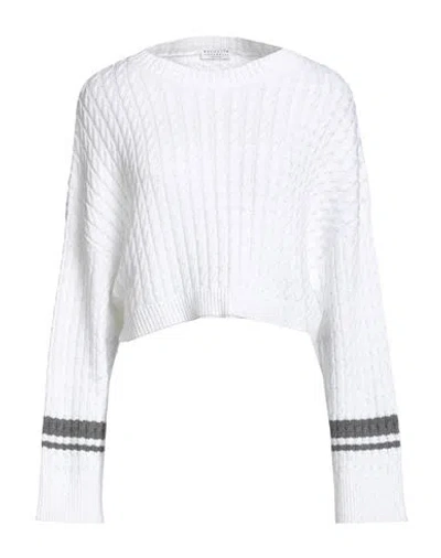 Brunello Cucinelli Woman Sweater White Size M Cotton, Polyester