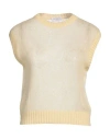 Brunello Cucinelli Woman Sweater Yellow Size S Mohair Wool, Polyamide, Wool, Ecobrass In Yellow