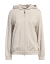 Brunello Cucinelli Woman Sweatshirt Beige Size Xs Cotton, Elastane, Brass