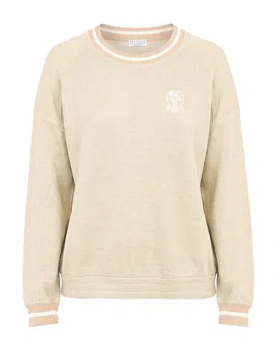 Brunello Cucinelli Solid Colour Sweatshirts In White