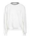 Brunello Cucinelli Woman Sweatshirt White Size Xl Cotton, Elastane, Brass In White
