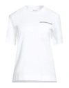 Brunello Cucinelli Woman T-shirt Ivory Size 3xl Cotton In White