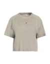 Brunello Cucinelli Woman T-shirt Khaki Size Xl Cotton, Brass, Ecobrass In Beige
