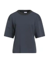 Brunello Cucinelli Woman T-shirt Midnight Blue Size M Cotton, Elastane, Brass In Blue