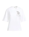 Brunello Cucinelli Woman T-shirt Off White Size 3xl Cotton, Mohair Wool, Wool, Polyamide, Brass In White