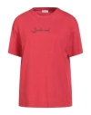 Brunello Cucinelli Woman T-shirt Red Size L Cotton In Gray