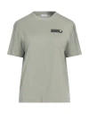 Brunello Cucinelli Woman T-shirt Sage Green Size 3xl Cotton, Acetate, Silk, Ecobrass