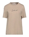 Brunello Cucinelli Woman T-shirt Sand Size L Cotton In Beige