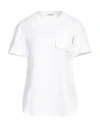 Brunello Cucinelli White Cotton T-shirt In White