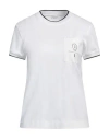 Brunello Cucinelli White Logo T-shirt In White