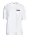 Brunello Cucinelli Woman T-shirt White Size Xs Cotton, Acetate, Silk