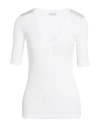 Brunello Cucinelli Woman T-shirt White Size M Cotton