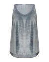 Brunello Cucinelli Woman Tank Top Pastel Blue Size L Viscose, Silk In Blue