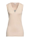Brunello Cucinelli Cotton Tank Top In Pink