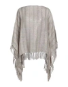 Brunello Cucinelli Woman Top Beige Size Onesize Linen, Polyester, Metallic Fiber, Polyamide In Beige