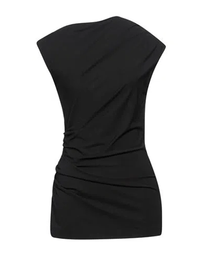 Brunello Cucinelli Solid Colour Tops In Black