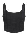 Brunello Cucinelli Cropped Tank Top In Black