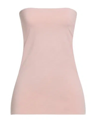Brunello Cucinelli Woman Top Blush Size L Cotton, Elastane