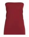 Brunello Cucinelli Woman Top Brick Size Xl Cotton, Elastane