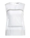 Brunello Cucinelli Sheer-design Tank Top Set In White