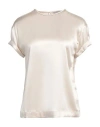 Brunello Cucinelli Cap-sleeve Satin-finish Blouse In White
