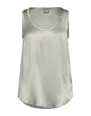 Brunello Cucinelli Woman Top Light Green Size M Silk, Elastane