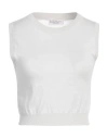 Brunello Cucinelli Woman Top Light Grey Size M Cashmere, Silk In Grey