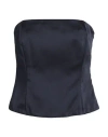 Brunello Cucinelli Woman Top Midnight Blue Size L Acetate, Viscose