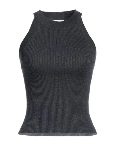 Brunello Cucinelli Woman Top Midnight Blue Size Xs Cashmere, Silk, Polyamide, Metallic Polyester