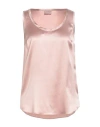 Brunello Cucinelli Satin Reversible Tank Top In Pink