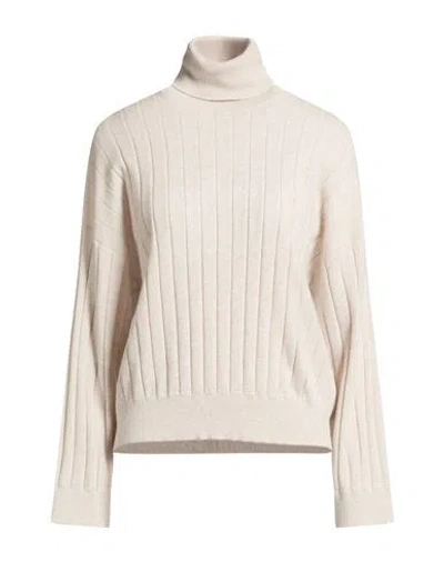 Brunello Cucinelli Solidcolor Thick Cashmere Turtleneck Sweater In Neutral