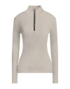 Brunello Cucinelli Ribbed-knit Zip-up Jumper In Beige