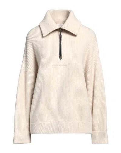 Brunello Cucinelli Woman Turtleneck Beige Size Xxl Cashmere, Brass