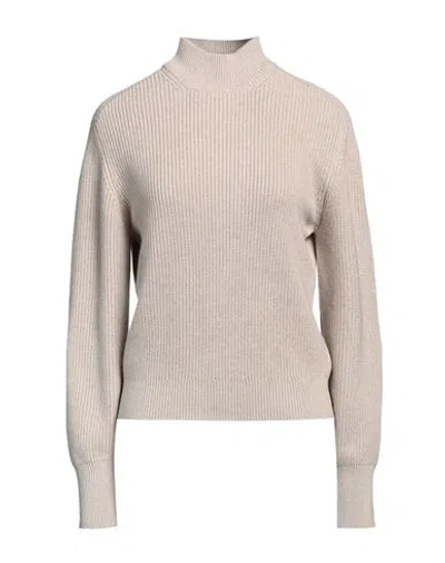 Brunello Cucinelli Woman Turtleneck Black Size Xl Cashmere, Ecobrass In Black
