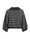 Brunello Cucinelli Woman Turtleneck Charcoal Size M Cotton In Grey