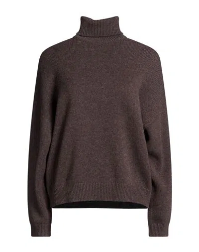 Brunello Cucinelli Woman Turtleneck Dark Brown Size S Cashmere