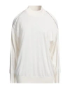 Brunello Cucinelli Woman Turtleneck Ivory Size M Cashmere, Silk In White