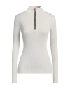 Brunello Cucinelli Virgin Wool-cashmere Rib-knit Sweater In White