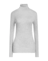Brunello Cucinelli Cashmere-silk Glitter Turtleneck Sweater In Grey