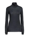 Brunello Cucinelli Lurex Turtleneck Sweater, Cardigans In Blue