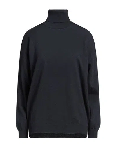 Brunello Cucinelli Woman Turtleneck Midnight Blue Size Xl Cashmere