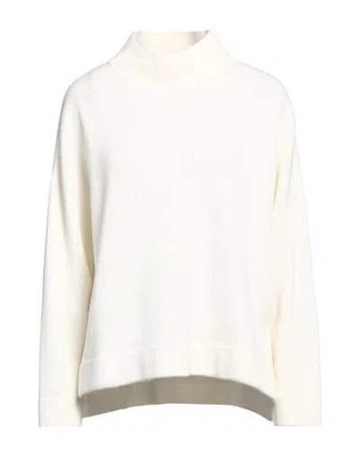 Brunello Cucinelli Woman Turtleneck Off White Size M Cashmere, Brass