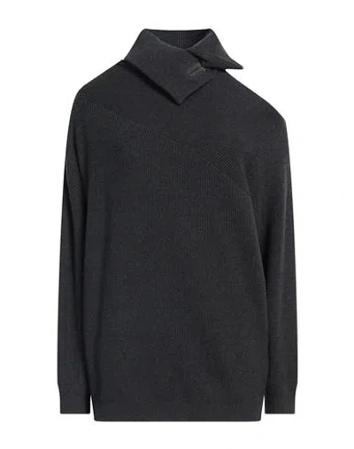 Brunello Cucinelli Woman Turtleneck Charcoal Size M Cashmere, Brass In Grey