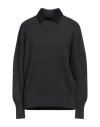 Brunello Cucinelli Ribbed Cashmere Turtleneck Sweater In Grey