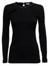 Brunello Cucinelli Women Cotton Crewneck Sweater In Black