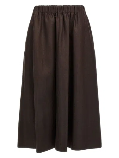 BRUNELLO CUCINELLI WOMEN'S 100% LINEN SKIRT