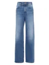 BRUNELLO CUCINELLI WOMEN'S AUTHENTIC DENIM LOOSE JEANS WITH SHINY TAB