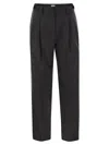 Brunello Cucinelli Women's Baggy Sartorial Wool Trousers In Multicolor