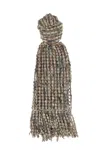 Brunello Cucinelli Multicolor Balloon Net Embroidery Scarf In Multi